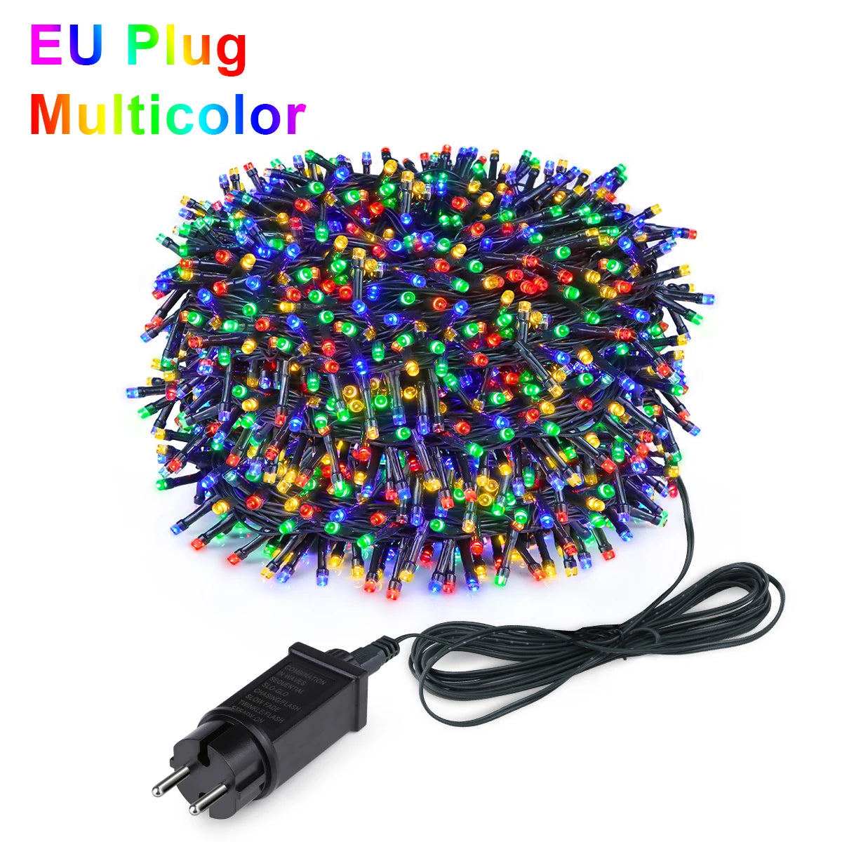 2025 New Year Decoration LED Christmas Light White/Warm/RGB Waterproof Fairy String Lights for Curtain Wedding Party Lighting