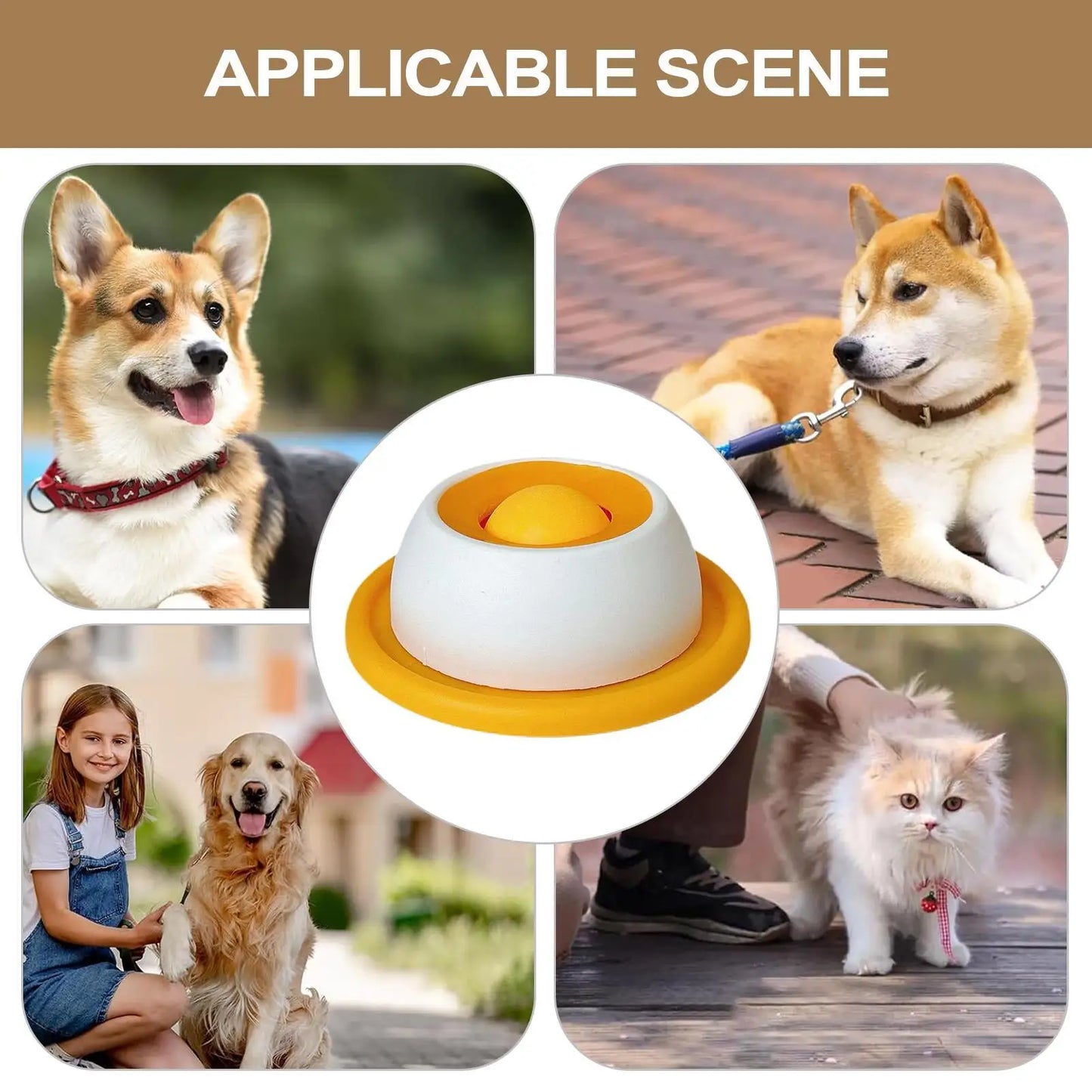 Mental Stimulation Licking Mat Slow Feeder Puzzle Toy for Dogs Cats Promotes Calmness Prevents Gulping Non Tip Design for Meals