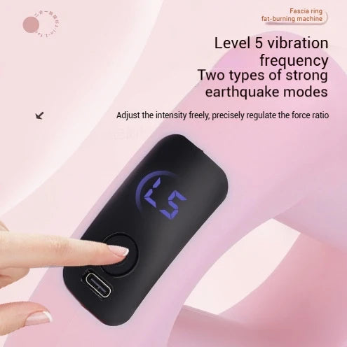 Fascia Ring Vibration Slimming Machine for Slimming Belly & Legs, Muscle Massager, Multi-functional Mini Fascia Gun for Wome