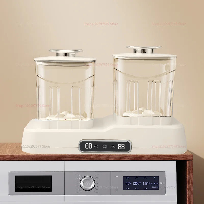 Portable Double-Cup Sock Washing Machine Small Underwear Washing Machine For Home Dormitories Compact No Installation Required