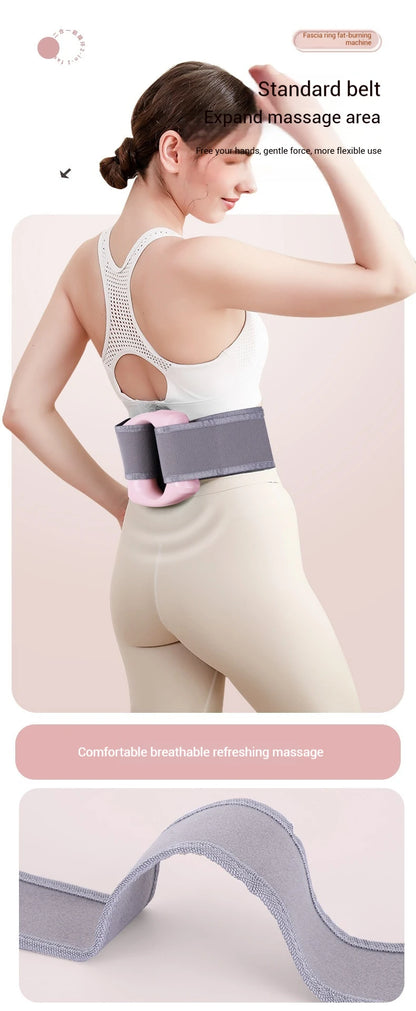 Fascia Ring Vibration Slimming Machine for Slimming Belly & Legs, Muscle Massager, Multi-functional Mini Fascia Gun for Wome