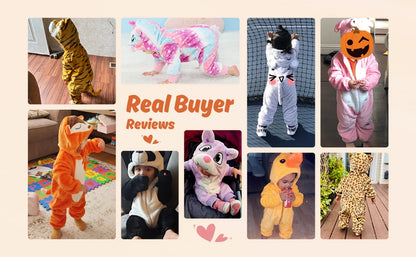 MICHLEY Carniva Baby Rompers Winter Clothes Flannel Hooded Bodysuits Pajamas Animals Overall Jumpsuit For Girls Boys Kids