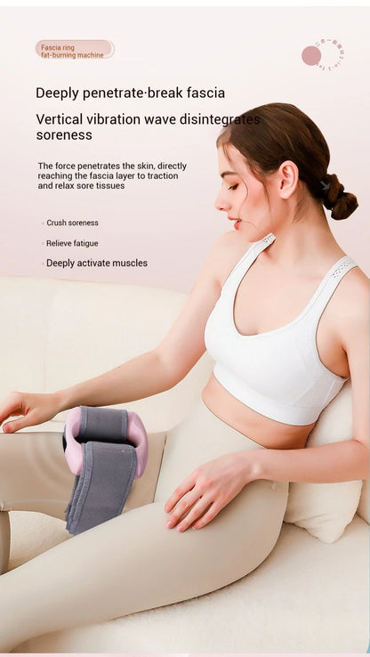 Fascia Ring Vibration Slimming Machine for Slimming Belly & Legs, Muscle Massager, Multi-functional Mini Fascia Gun for Wome