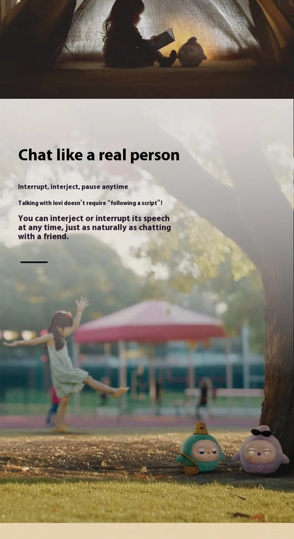 loviPeer Artificial Intelligence AI Bean Bag Deepseek Desktop Robot Conversation Chat Companion Plush Toy