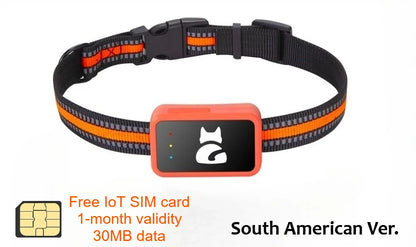 4G GPS Tracker for Dogs and Cats Waterproof Pet Locator with Health Monitor and Step Counter free card