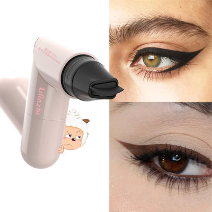 Lazy Integrated Eyeliner Stamp Symmetric Precise Outline Seal Lasting Waterproof Liquid Eye Liner Pen Extended Eye Tail Makeup