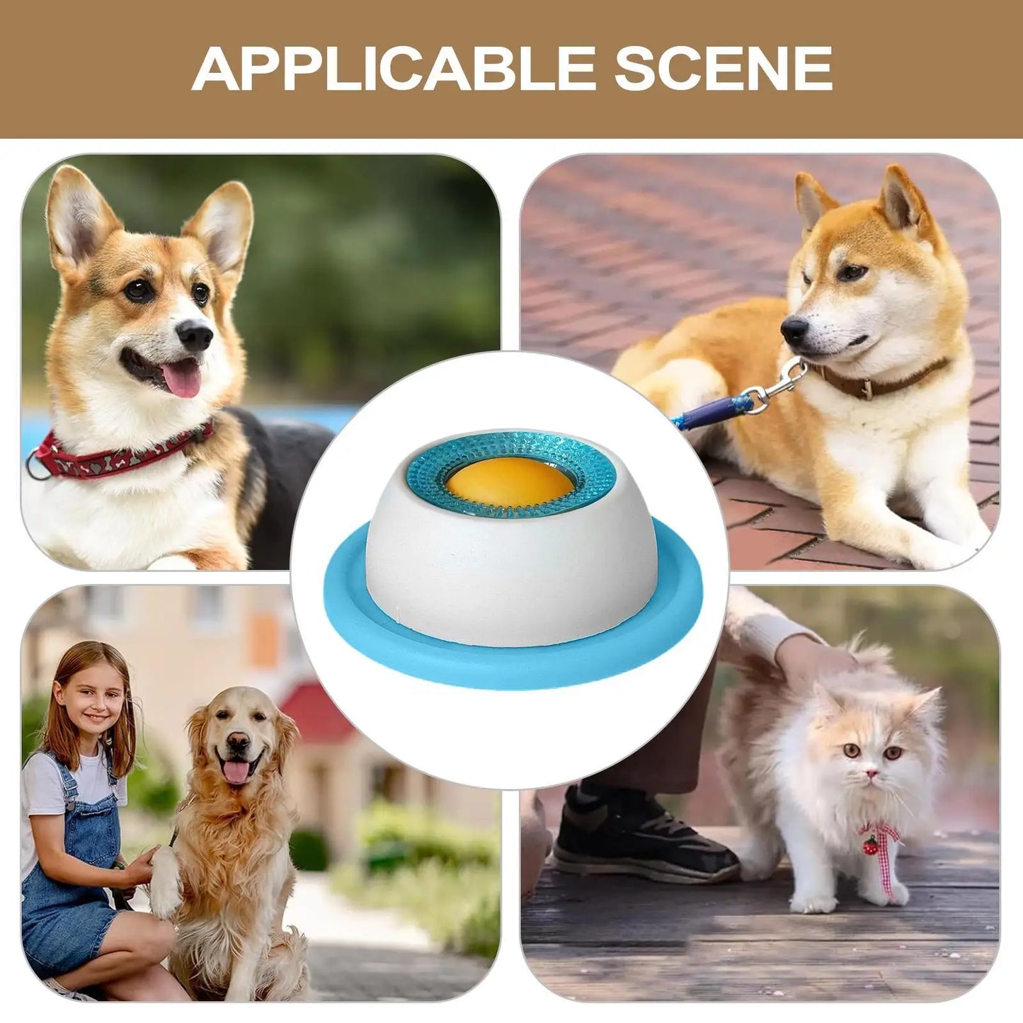 Mental Stimulation Licking Mat Slow Feeder Puzzle Toy for Dogs Cats Promotes Calmness Prevents Gulping Non Tip Design for Meals