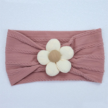 New Flower Nylon Girl Hairband Elastic Soft Baby Headband for Children Turban Headwear for Newborn Baby Kids Hair Accessories