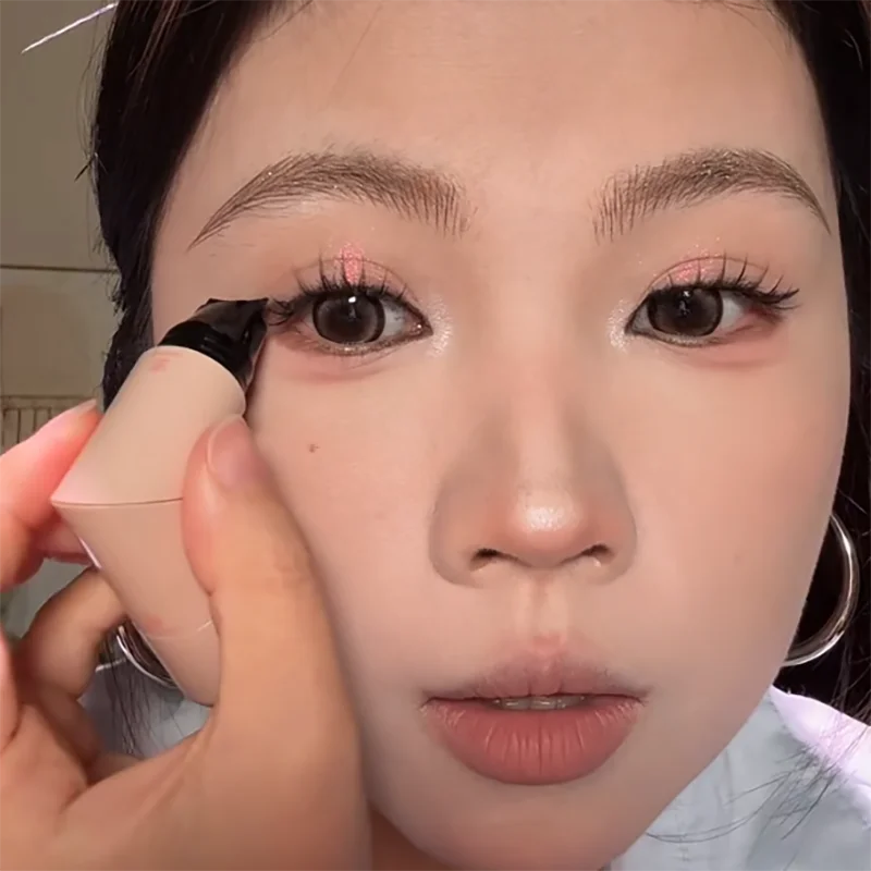 Lazy Integrated Eyeliner Stamp Symmetric Precise Outline Seal Lasting Waterproof Liquid Eye Liner Pen Extended Eye Tail Makeup