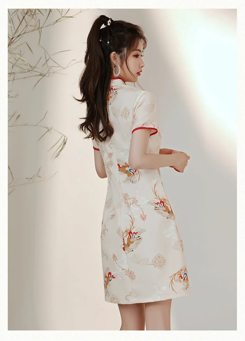 New Arrival Improved Cheongsams Chinese Style Qipao Personality Niche Design Chinese Dress ципао 치파오 Robe Soirée Femme Luxe