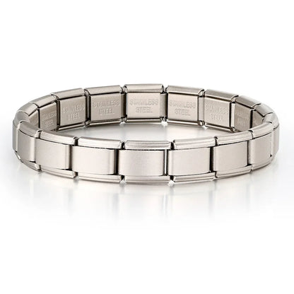2025 New Men and Women Starry Colors 18 Pieces Italian Charm Fit 9mm Stainless Steel Modular Bracelet Wholesale Jewelry
