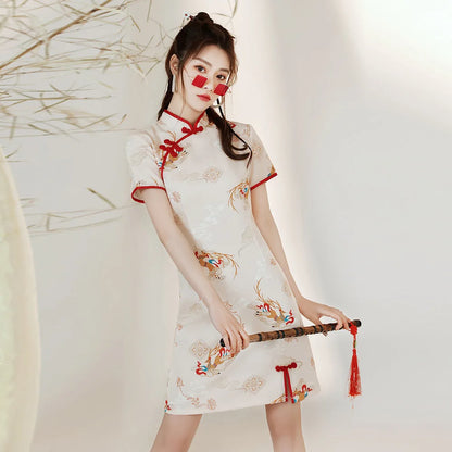 New Arrival Improved Cheongsams Chinese Style Qipao Personality Niche Design Chinese Dress ципао 치파오 Robe Soirée Femme Luxe