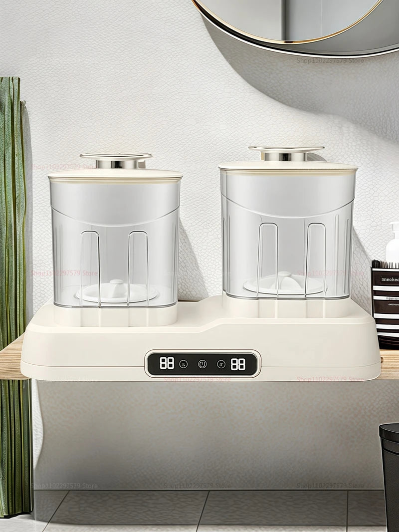Portable Double-Cup Sock Washing Machine Small Underwear Washing Machine For Home Dormitories Compact No Installation Required