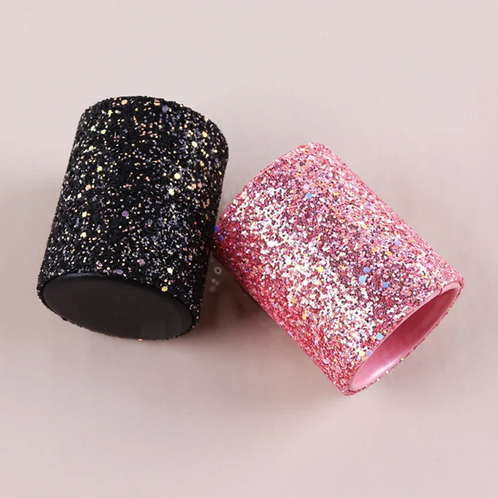 Sparkling Makeup Brush Bucket Cosmetic Storage Pen Box  for Desktop Pencil Vase Comb Lipstick Brush Container Home Storage Box