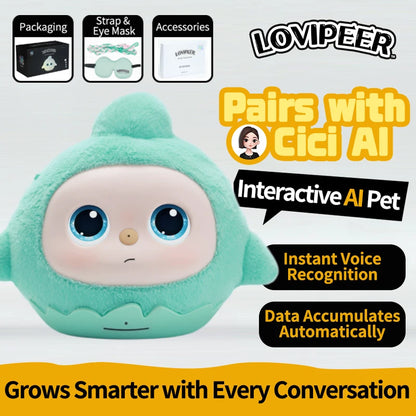 loviPeer Artificial Intelligence AI Bean Bag Deepseek Desktop Robot Conversation Chat Companion Plush Toy