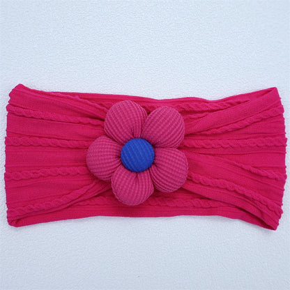 New Flower Nylon Girl Hairband Elastic Soft Baby Headband for Children Turban Headwear for Newborn Baby Kids Hair Accessories