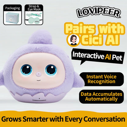 loviPeer Artificial Intelligence AI Bean Bag Deepseek Desktop Robot Conversation Chat Companion Plush Toy