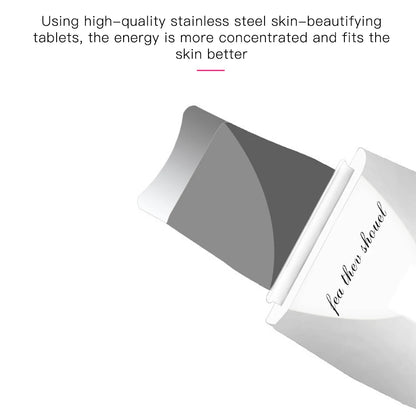 Electric Ultrasonic Skin Scrubber Vibration Face Spatula Peeling Blackhead Remover Facial Lifting Cleansing Ultrasonic Skin Care