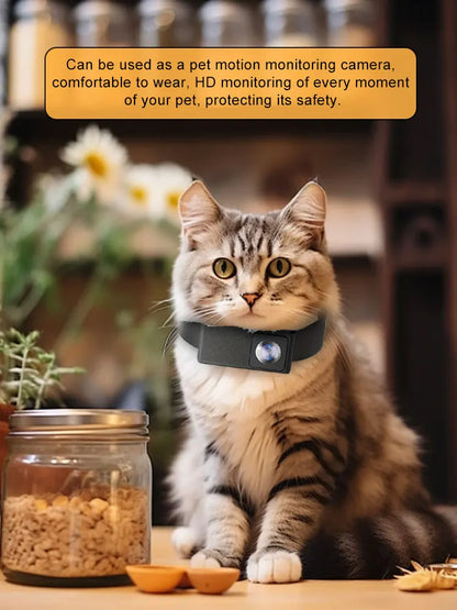BORME HD 1080P Pet Cameras Dog Cat Pet Camera Wireless Collar Camera No WiFi Needed Video Records for Cats Dogs Birthday Gift