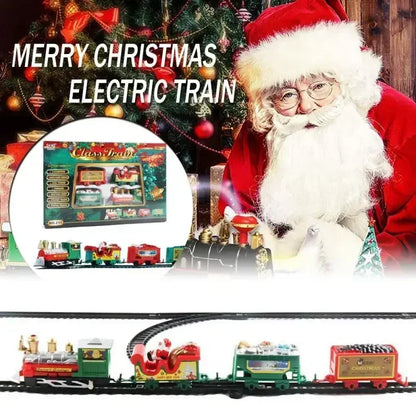 Christmas Train Set Assemble Railway Tracks Toys Decor Christmas Tree Train Gift Toy For Kids Birthday Party Gift Christmas Gift