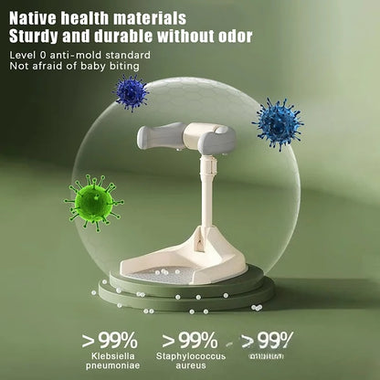 Adjustable Baby Shower Rack - Foldable Anti-Slip Bath Caddy for Infants, Secure Bathtub Organizer with Drainage Holes