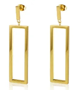 Luxury Shiny Zircon Hoop Earrings for Women Trendy Golden Stainless Steel Wed Ear Geometric Circle Earring Jewelry Pendientes