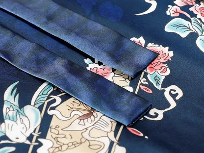 Vintage Maxi Chinese Style Horse Face Skirts for Women Saia One-piece Long Hanfu Pleated Skirt Woman Clothing Faldas Harajuku