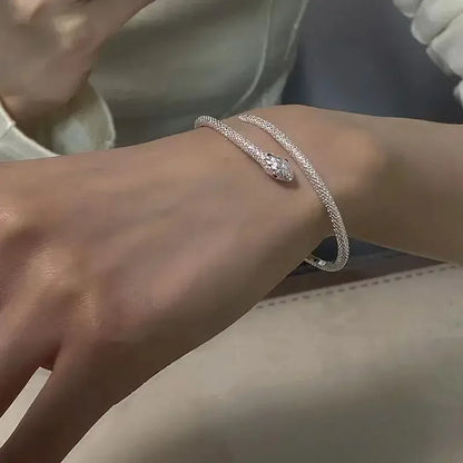 Fashion 925 Sterling Silver Woman Cuff Bracelet Open Leaf Shaped Adjustable Charm Bangle Girls Party Jewelry Christmas Gifts