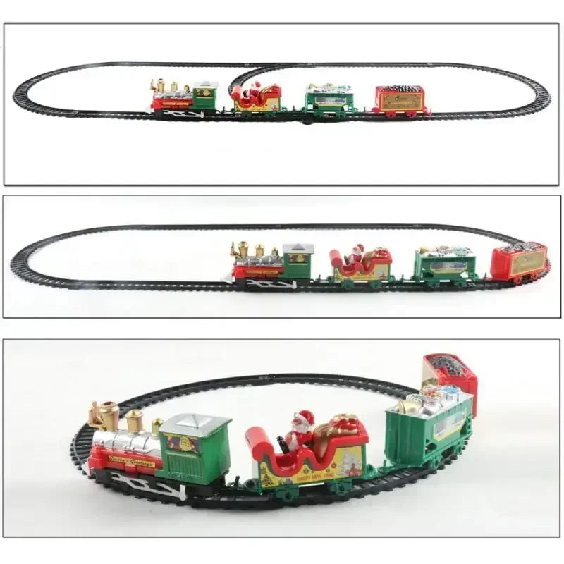 Christmas Train Set Assemble Railway Tracks Toys Decor Christmas Tree Train Gift Toy For Kids Birthday Party Gift Christmas Gift