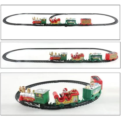 Christmas Train Set Assemble Railway Tracks Toys Decor Christmas Tree Train Gift Toy For Kids Birthday Party Gift Christmas Gift