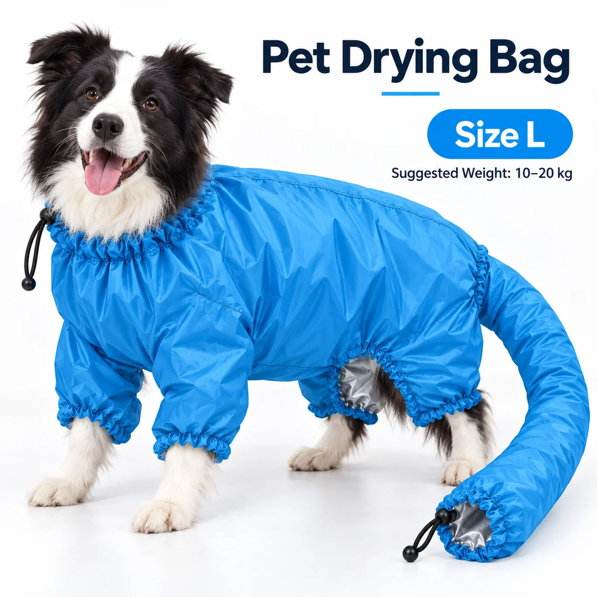 Pet Drying Bag for Dogs Cats Home Grooming Dryer Bag Hair Dryer Cover Fast Drying Anti Flying Fur for Small Medium Large Pets