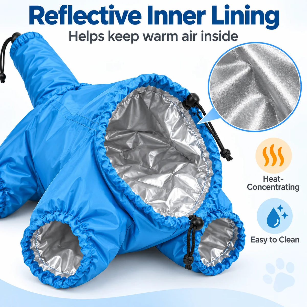 Pet Drying Bag for Dogs Cats Home Grooming Dryer Bag Hair Dryer Cover Fast Drying Anti Flying Fur for Small Medium Large Pets