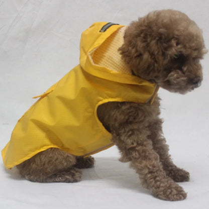 Large Pet Dog Face Raincoat Waterproof Polyester Safety Reflective Stripe Rain Jacket for Golden Retriever Labrador Husky S-6XL