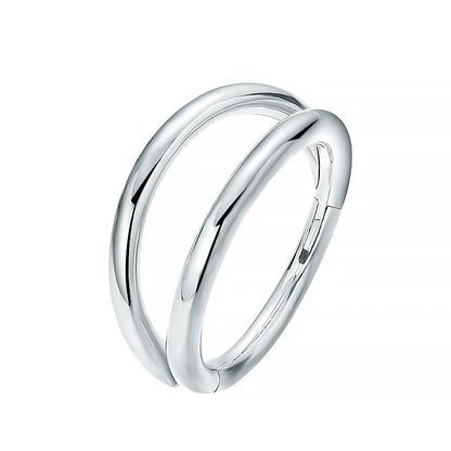 Nose Rings Hoops Double Septum Rings Cartilage Hoop Earring Piercing Nariz Open Stacked Hoop Nose Rings for Women and Men