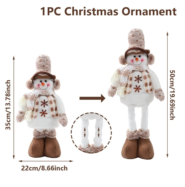 Telescopic Christmas Doll Merry Christmas Decorations For Home 2025 Christmas Ornament Xmas Navidad Noel Gifts New Year 2026