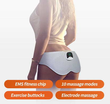 EMS Hips Trainer Butt Muscle Stimulator USB Charging Wearable Buttocks Toner 10 Modes 30 Levels with Remote Control for Women