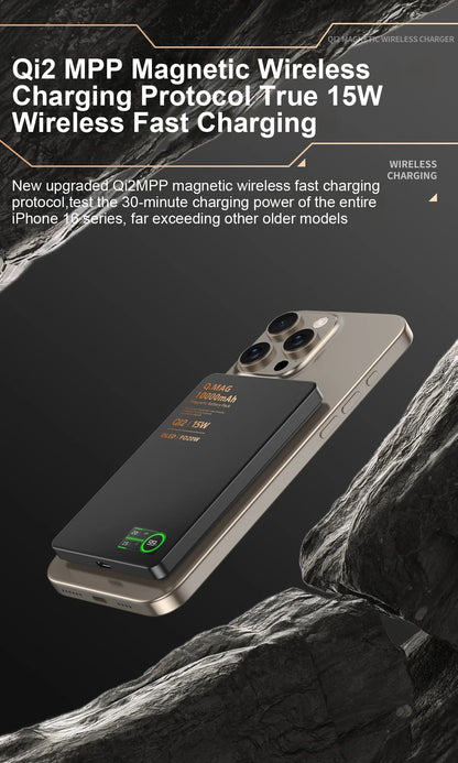 10000mAh Magnetic 3 in 1 Wireless Power Bank 20W USB C Fast Charging External Battery for iPhone 17 16 15 14 Airpods Apple Watch