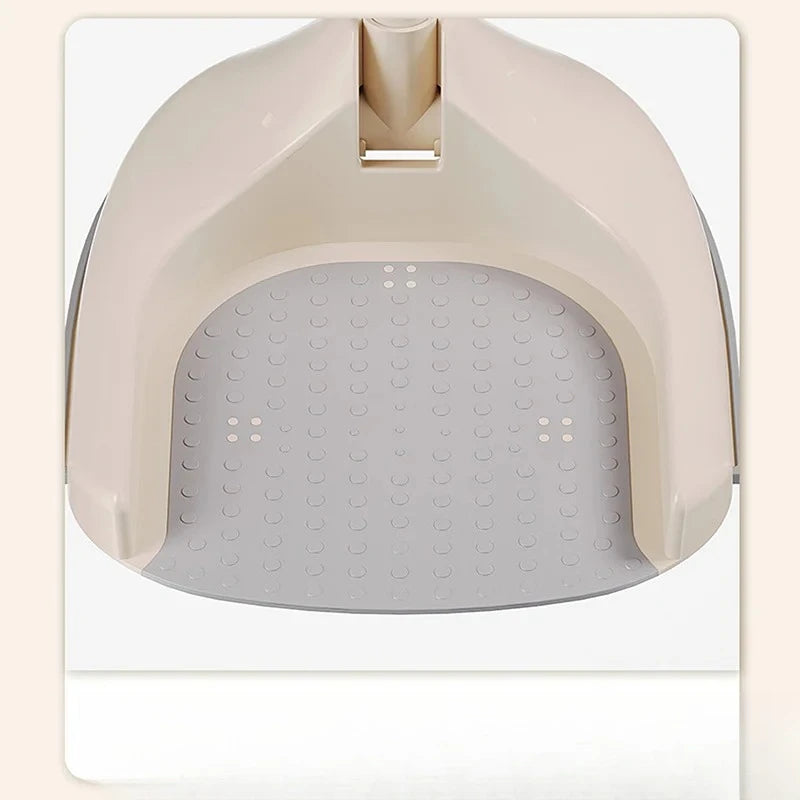 Adjustable Baby Shower Rack - Foldable Anti-Slip Bath Caddy for Infants, Secure Bathtub Organizer with Drainage Holes