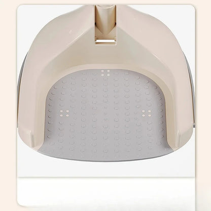 Adjustable Baby Shower Rack - Foldable Anti-Slip Bath Caddy for Infants, Secure Bathtub Organizer with Drainage Holes