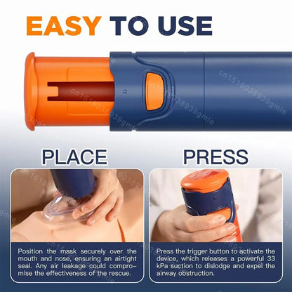 Auto First Aid Choking Rescue Device Travel Home CPR Choking Emergency Device Adult Children Portable Asphyxia Rescue Machine