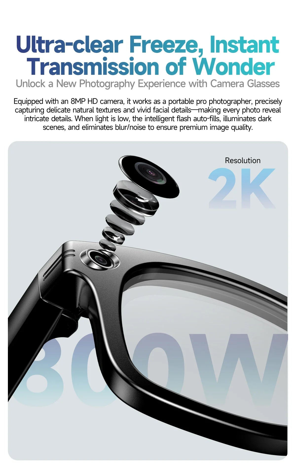 AI Smart Glasses with 8MP Camera Video Recording 100+ Languages Translation Sunglasses Bluetooth Call Music Play Men Women 2025