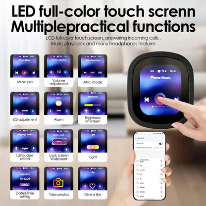 Noise Cancelling earphones With detachable display screen 930Plus Head-mounted Headphones Wireless Bluetooth Earphones With Mic