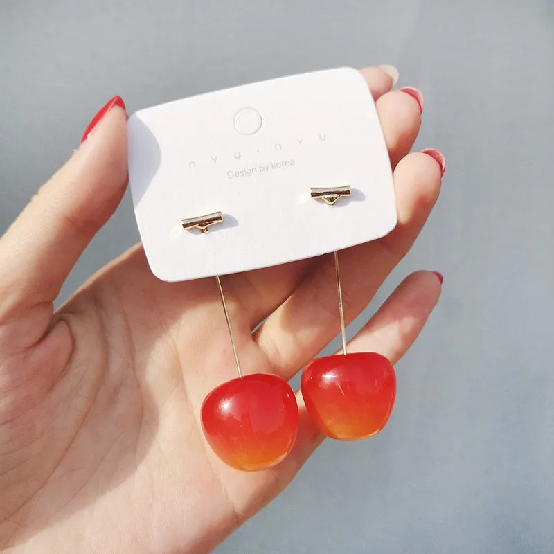 Trend Long Wire Tassel Thread Chain Climb Star Heart Beads Pendants Drop Earrings for Women Straight Hanging Ear Jewelry