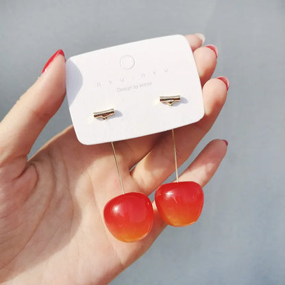 Trend Long Wire Tassel Thread Chain Climb Star Heart Beads Pendants Drop Earrings for Women Straight Hanging Ear Jewelry