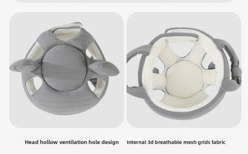 New Anti Fall Walking Protective Hat Anti-collision Breathable Thick Protective Helmet 360 Head Protection Soft Head Protector
