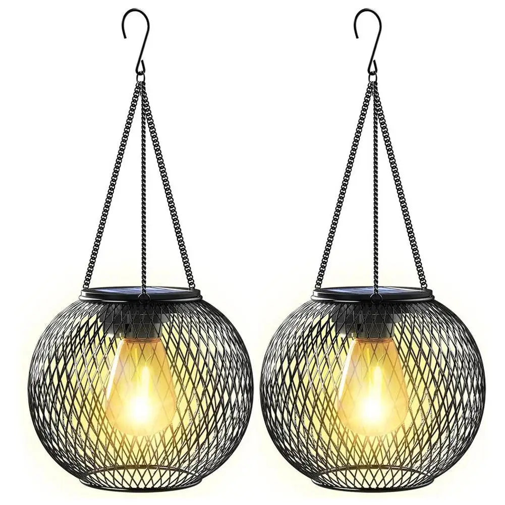 Outdoor Camping Solar Lights for Outside Decorative Solar Lantern Outdoor Hanging Lights Waterproof Solar Lanterns Garden Decor