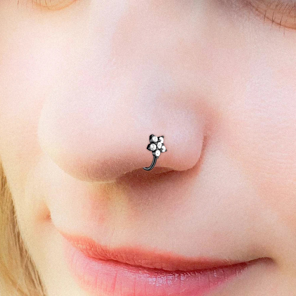 1Pcs Stainless Steel Nose Ring Hoop C Shape Septum Rings Non Piercing Ear Clip Earring Fake Nose RingsWomen Piercing Jewelry