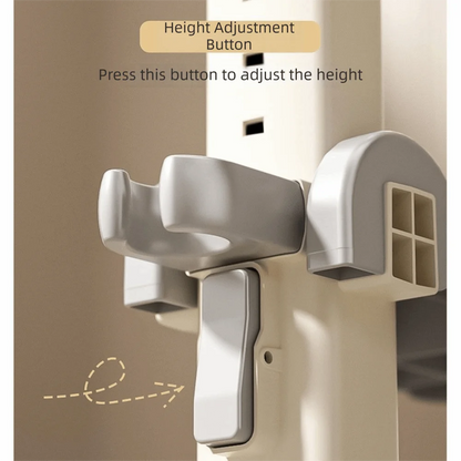 Non-Slip Baby Bath Stand Adjustable Free-Standing Baby Standing Shower Stand Safe Multifunctional Infant Bath Support