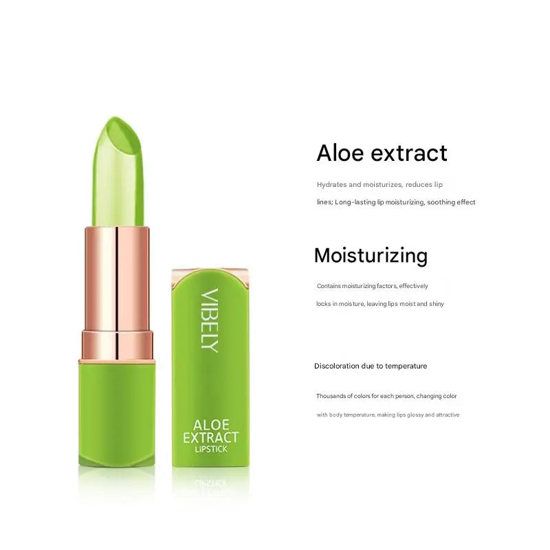 VIBELY 7 Color Mood Changing Lip Balm Natural Aloe Vera Long Lasting Moisturizing Lipstick for Women Color-Shifting Makeup