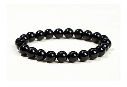 JD Natural Stone Beads Bracelet Amethyst Tiger Eye Crystal Quartz Agate Gem Beads Bangles Women Men Reiki Healling Jewelry Gift